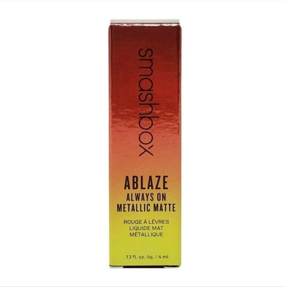 SMASHBOX ABLAZE Metallic Matte Liquid Lipstick - Hot Damn NIB - Picture 5 of 6